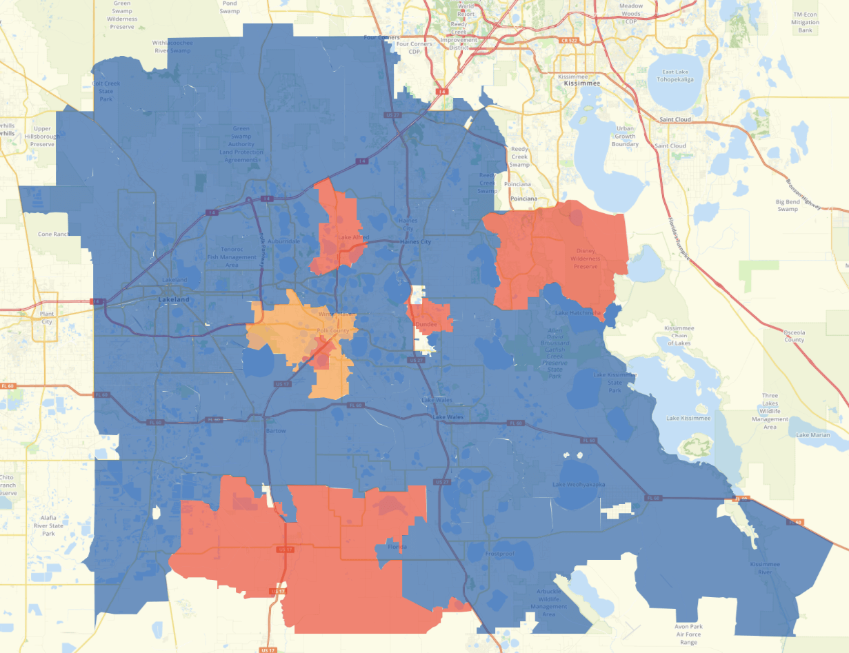 Polk County Results Map