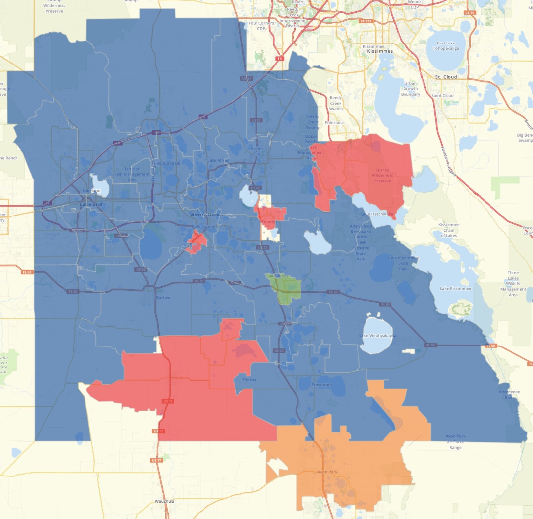 Polk County Results Map