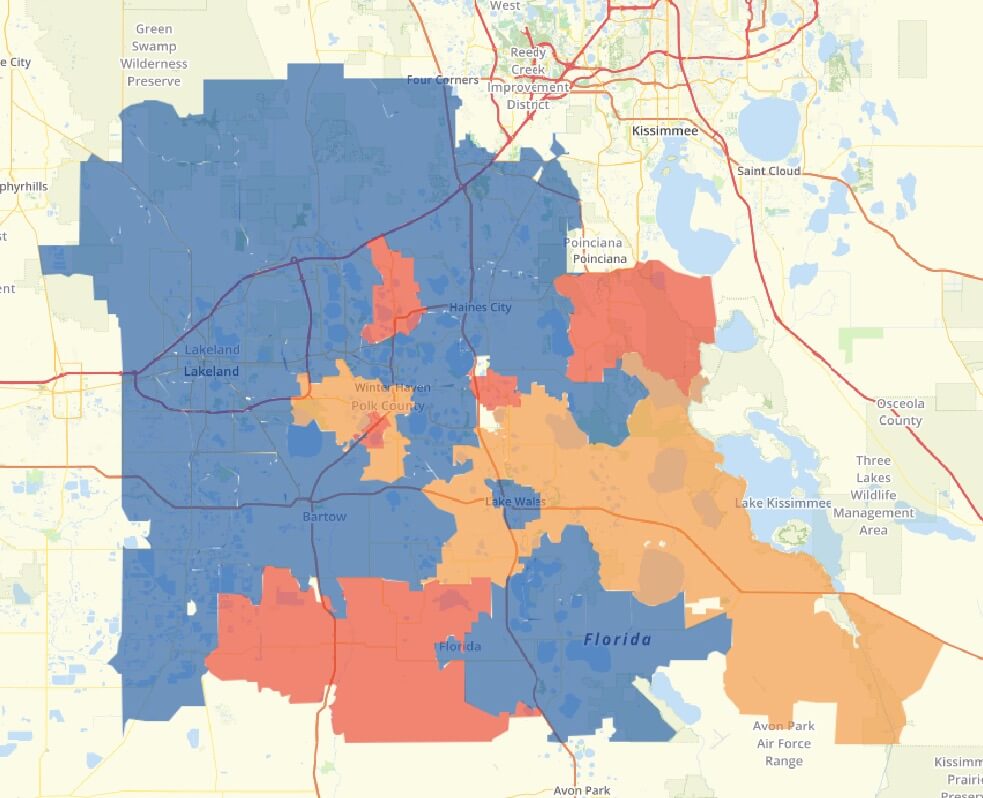 Polk County Results Map